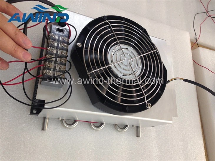 TEC heat sink with fan